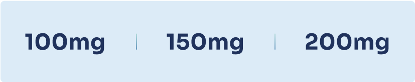 KYZATREX Dosing Strengths Large